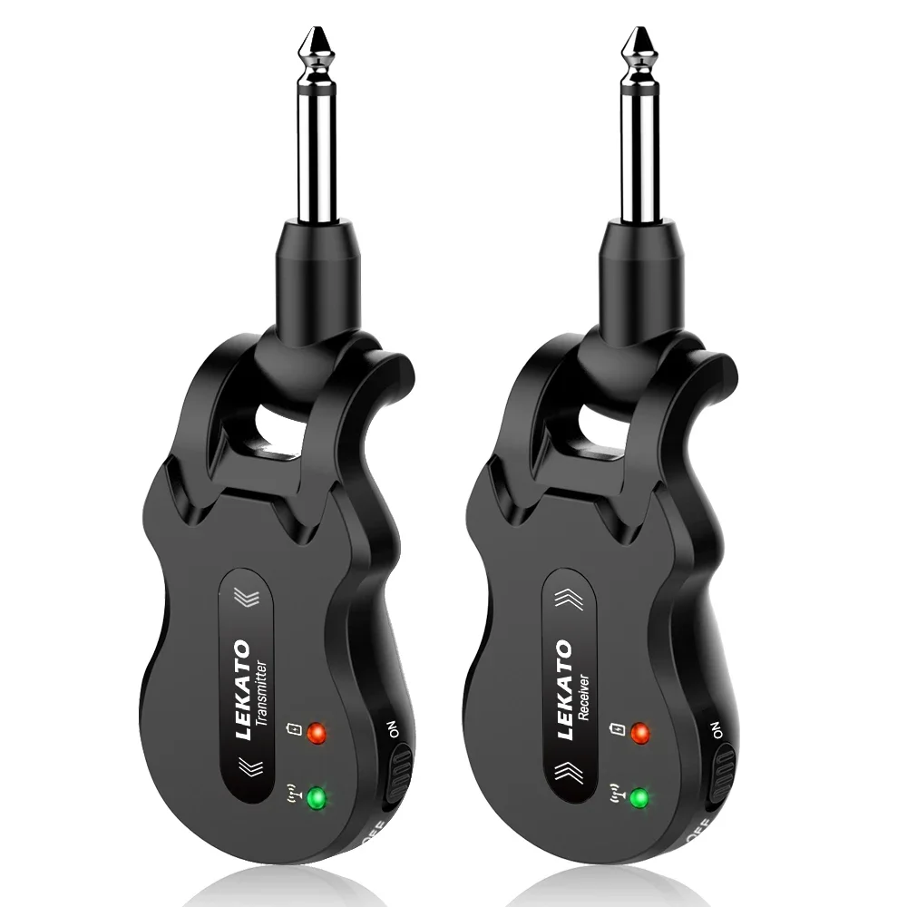 Road-Ready Wireless Guitar System 5.8Ghz 4-Channel Switching Rechargeable Battery for Noise-Free Guitar Bass Touring Musicians