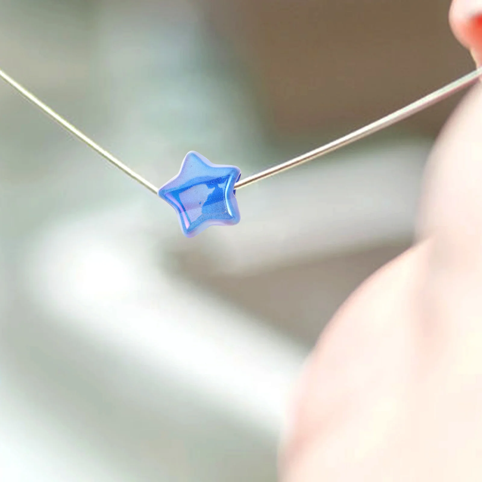 

100 Pcs Beads Spacers for Jewelry Making Large Hole Loose Plastic Bracelets