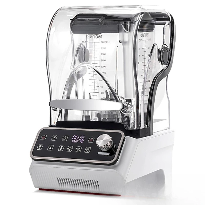 Brushless smoothie mhine, special for commercial milk tea shops, mute juice wal breaker with cover, ice crusher