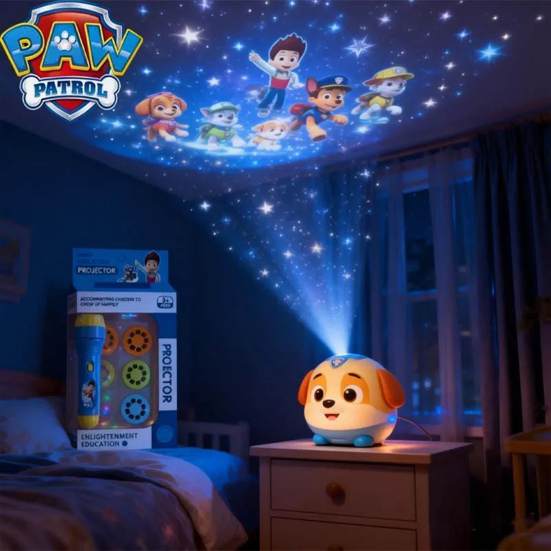 

Детский фонарик-проектор PAW Patrol: милая мультяшная игрушка для развития творчества, проектор-фонарик в стиле аниме