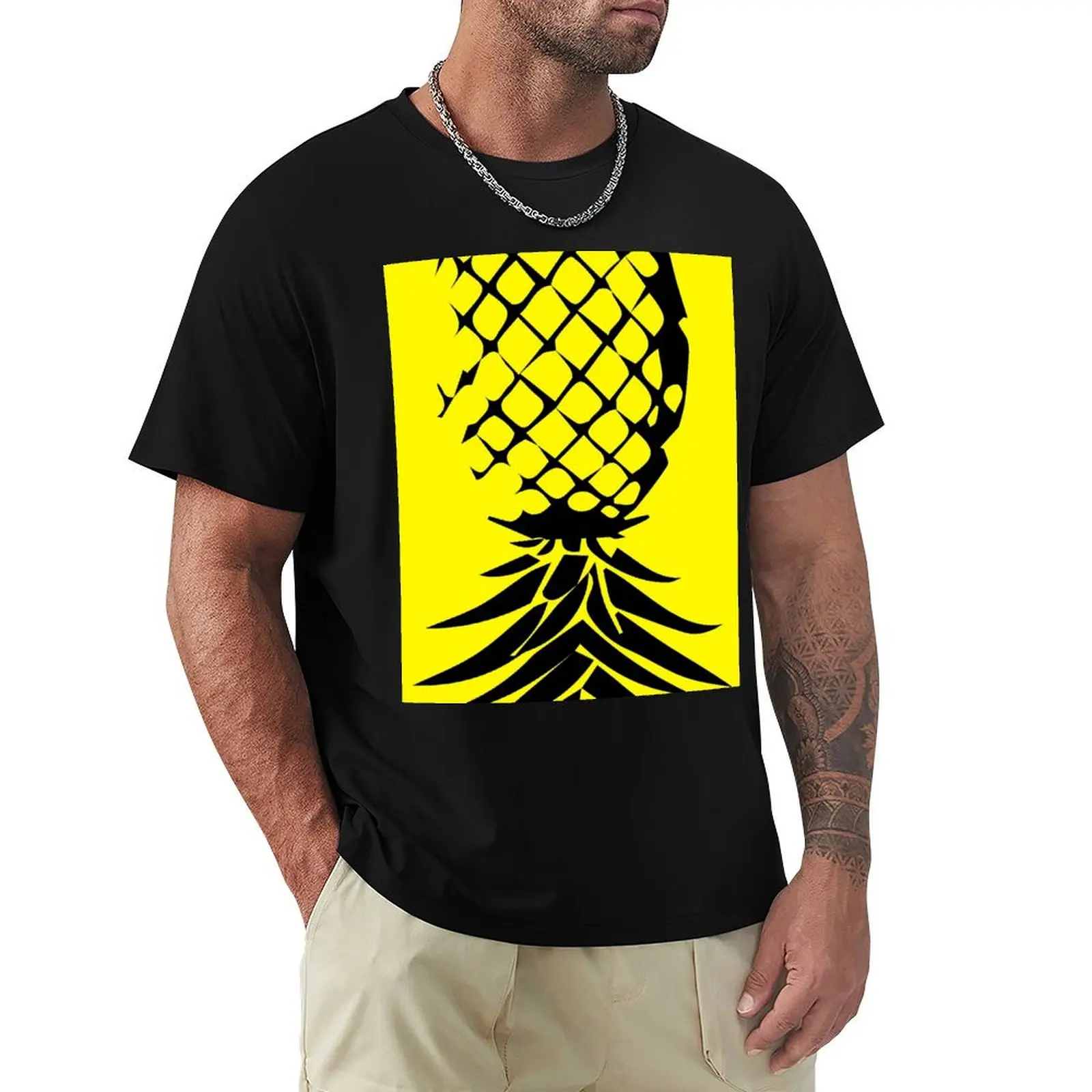 

Upside down Pineapple Swingers Lifestyle T-Shirt Basic Solid Tee for Daily Use