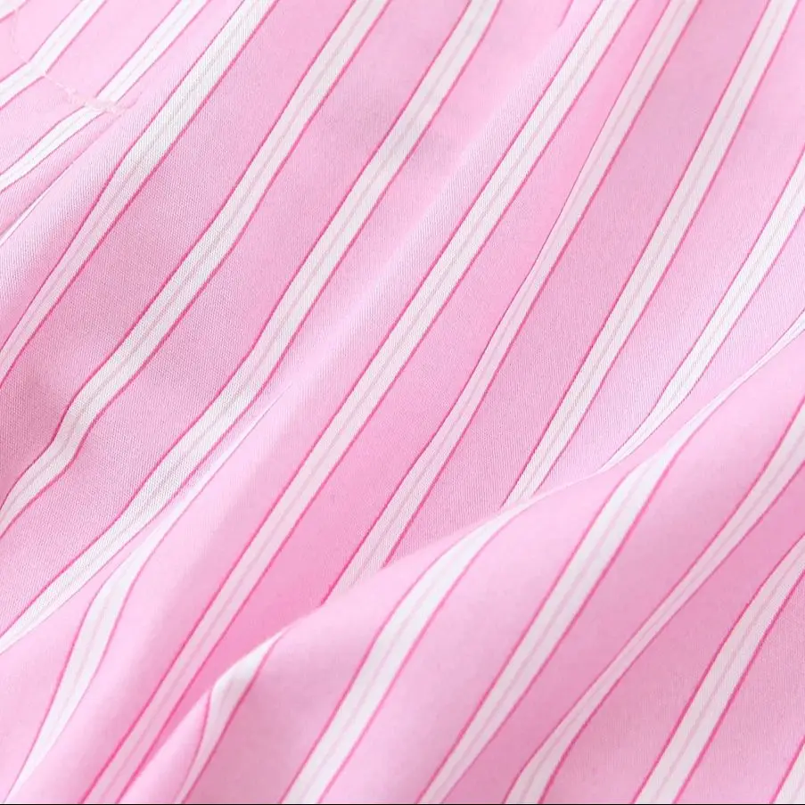 새로운 여름 여성 의류 리본 줄무늬 반바지 패션 리본 장식 탄력 허리 반바지