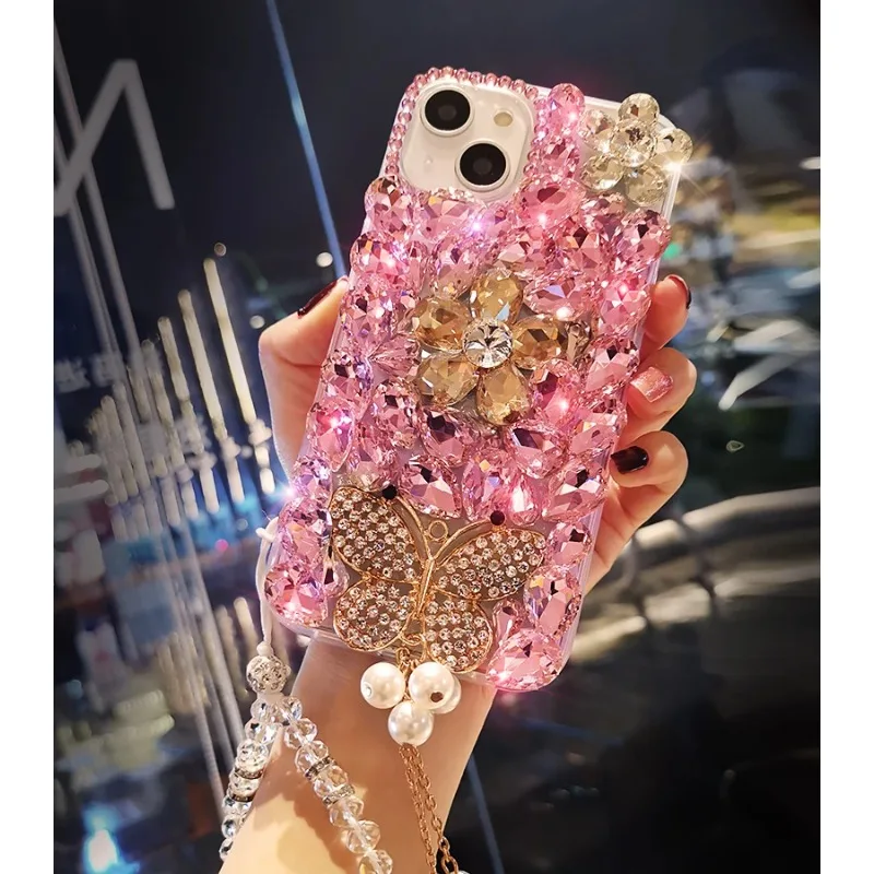 

3D Butterfly Bling Cases for Samsung Galaxy A50, A70S, A32, A52, A71, A51, A72, A73, A53, A33, Crystal Diamond, Luxury DIY