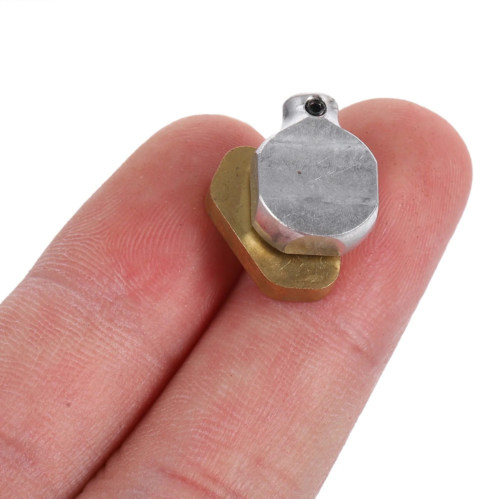 ล้อหมุนแบบปรับได้รูปช้าง 2 ชิ้น สำหรับเครื่องสักลาย ทำจากโลหะผสมคุณภาพสูง พร้อมประแจขนาด 0.9 มม. สีทอง