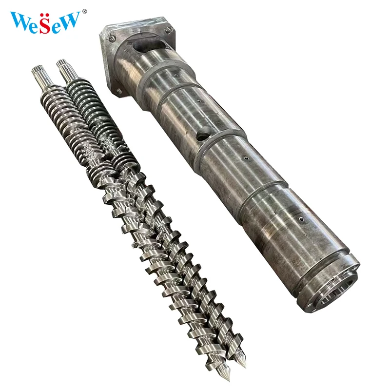 

Wesew OEM расширенный индивидуальный инжекторный винт, сменный экструдер Cincinnati, конический параллельный двойной винтовой ствол