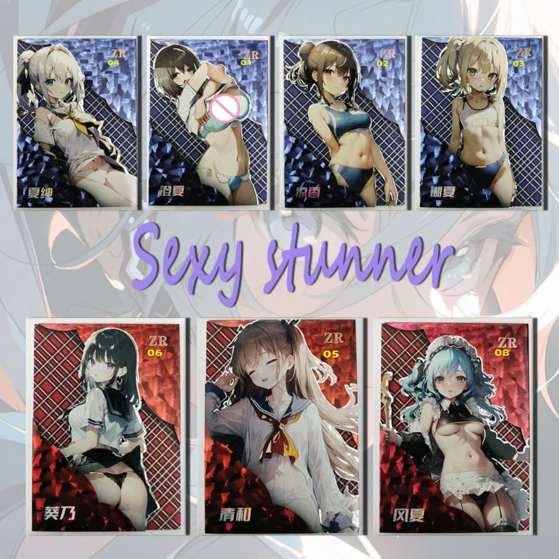 

NEW Anime Goddess Story Sexy stunner ZR card Aoi No Cheng Xia Windy summer Game Collection boy Birthday Christmas gifts