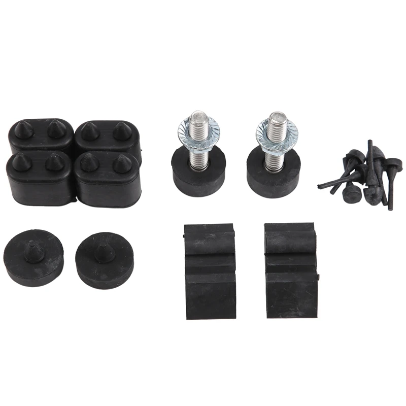 

Rubber Stopper Bumper Asst Kit + Hood Adjusters For Chevrolet Camaro 1967 1968 1969