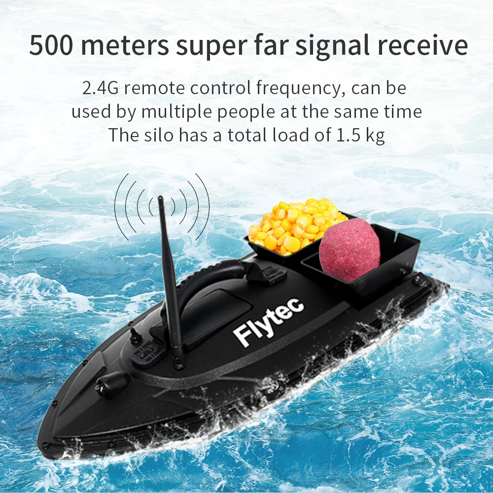 Flytec 2011-5 Fish Finder 1.5kg Loading 500m Remote Control Fishing Bait Boat RC Boat