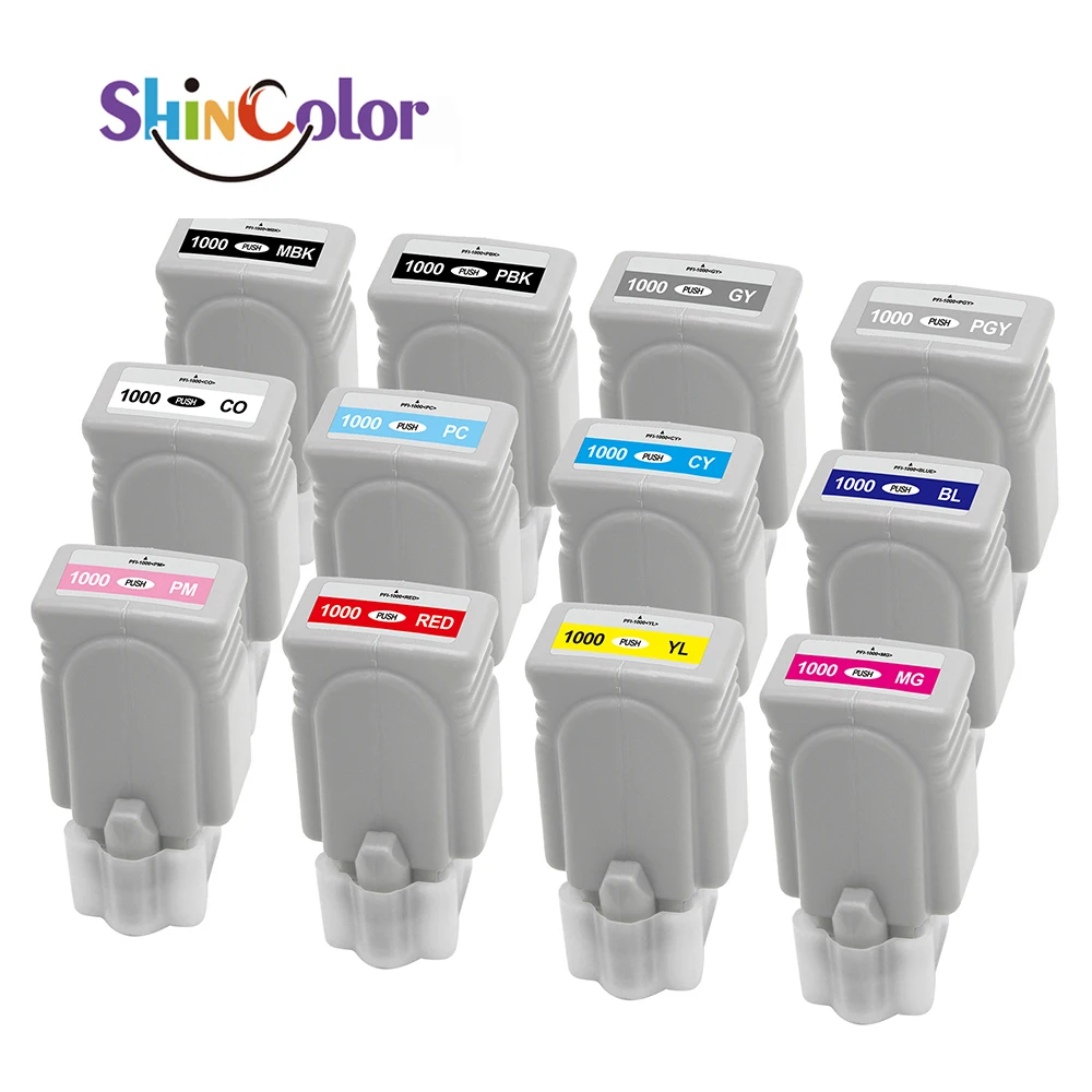 

ShinColor PFI-1000 PFI 1000 PFI1000 Цветной чернильный картридж премиум-класса для Canon PRO1000 для Canon PFI1000