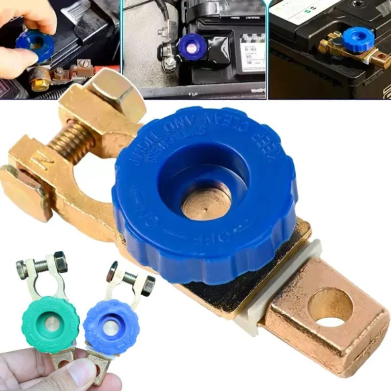 

Универсальный отключатель аккумулятора из чистой меди для автомобиля, автомобиля, автофургона, морской лодки, защита от утечек, отсекающий изолятор