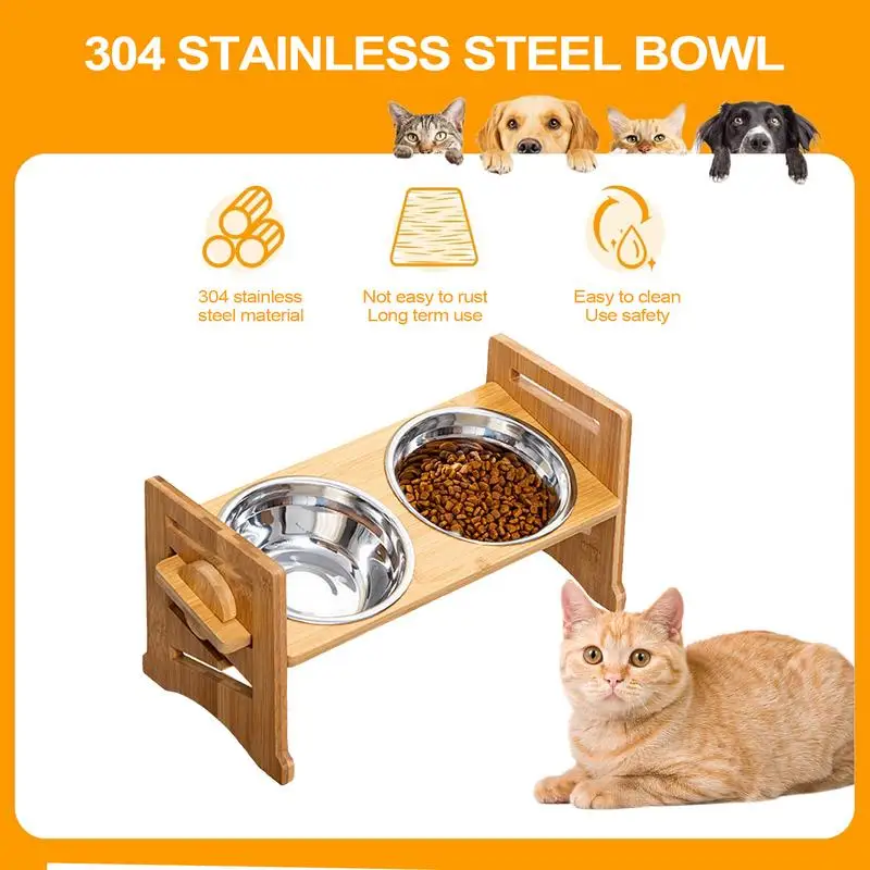 

Elevated Dog Bowls Large Breed Adjustable Raised Dog Bowl Stand Multifunctional Pet Dishes For Cats Mountaineering Travel