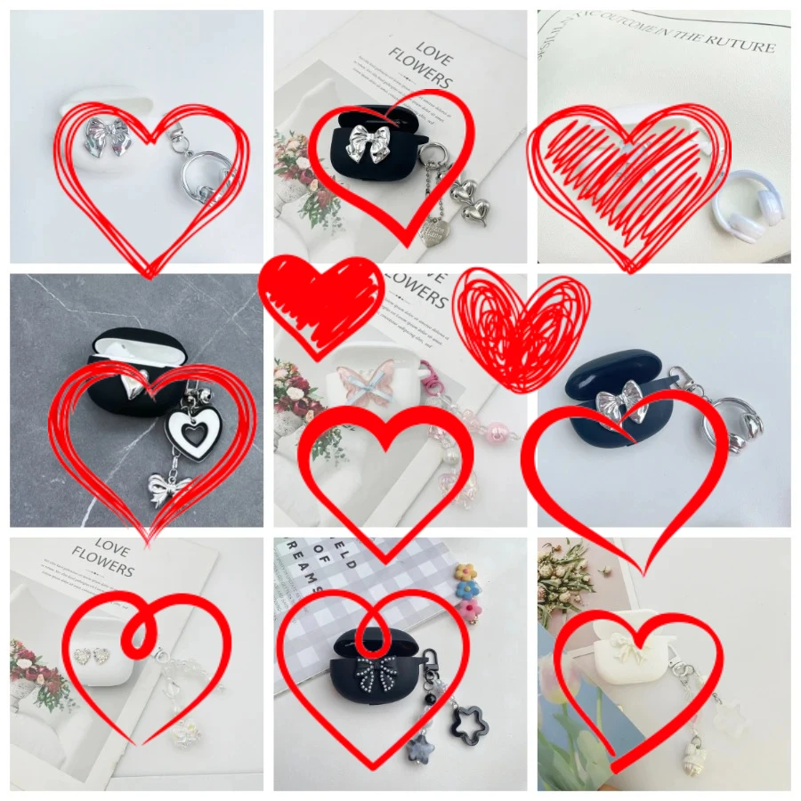 flower case For JBL WAVE BUDS 2 /WAVE100 /LIVE FREE NC/NC+/NC2 Case Silicone Earphone cover for JBL WAVE 100 TWS case