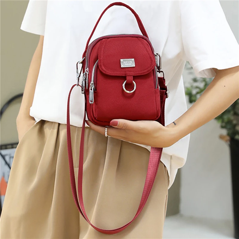 Women\'s Single Shoulder Bag Fashion Bag High Quality Durable Fabric Female Mini Handbag Phone Bag Zipper Cross-body Bag 2024 New