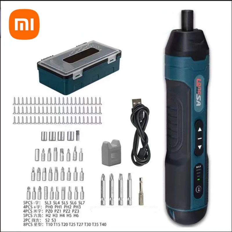 Xiaomi Cordless Electric Screwdriver Rechargeable 1300mah Lithium Battery Mini Drill for Phone Laptop Repair Professional Tools