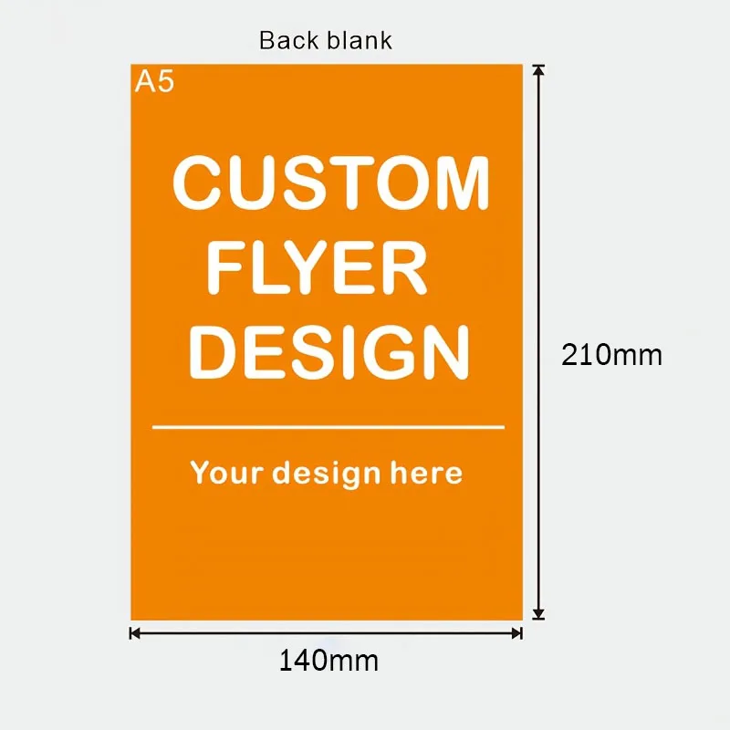 

500pc Custom Flyers for Small Business A5 Flyer Premium Paper Flyers Price List Introduction Advertisement Double-Sided Printing