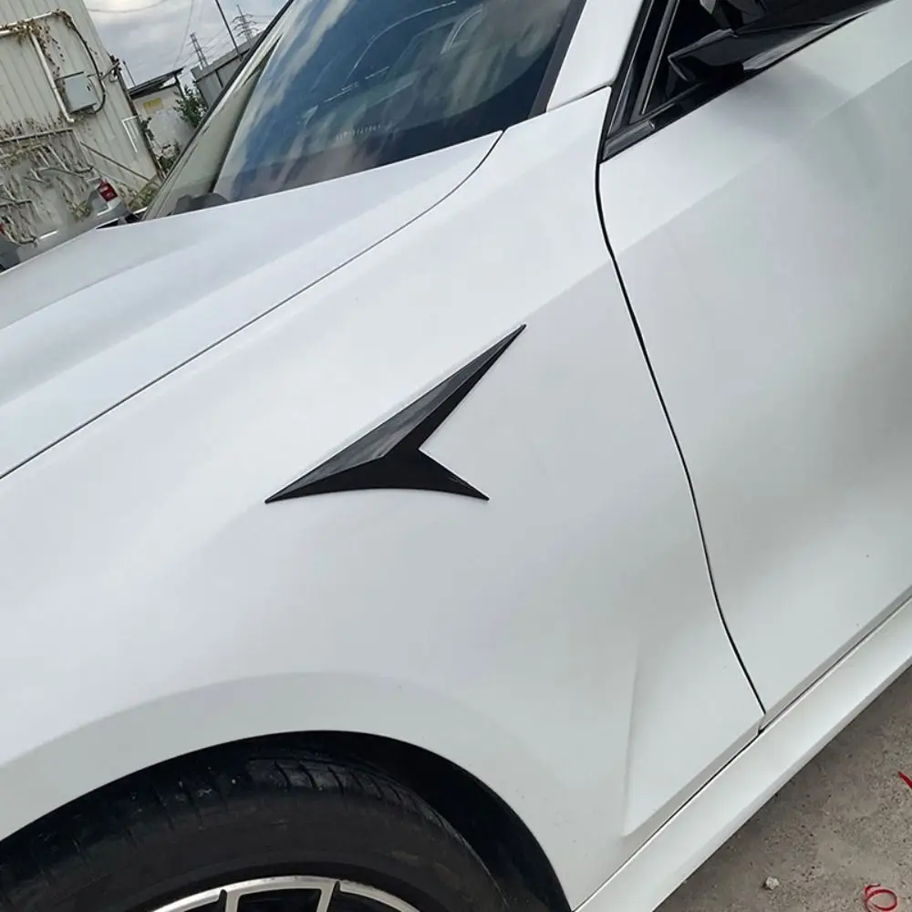 

1 пара универсальных автомобильных модифицированных автомобильных наклеек, украшение из углеродного волокна, креативный воздушный поток, автостайлинг автомобиля