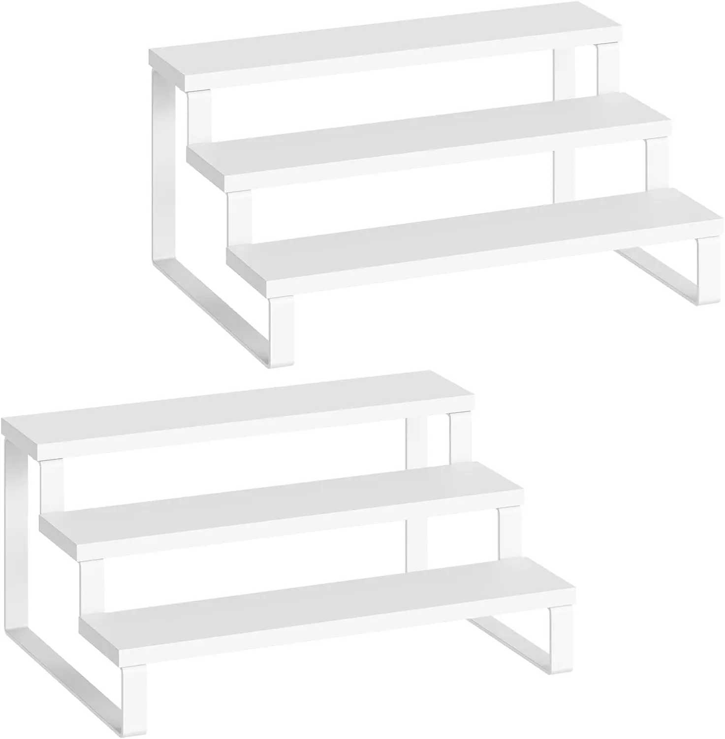 

Подставка для специй, деревянная подставка-витрина, набор из 2 штук, подставка для туалетных принадлежностей, органайзер для парфюмерии, многоуровневые органайзеры для столешницы