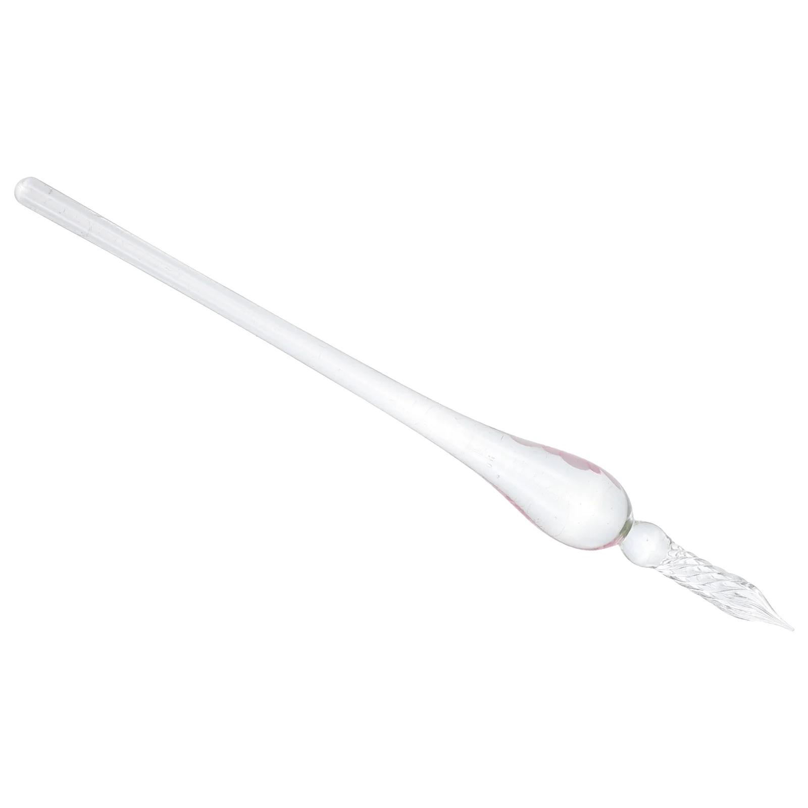 Caneta de mergulho de vidro artesanal, caneta transparente para prática de caligrafia, assinatura de cristal requintada, presente para aniversários, graduações, festivais