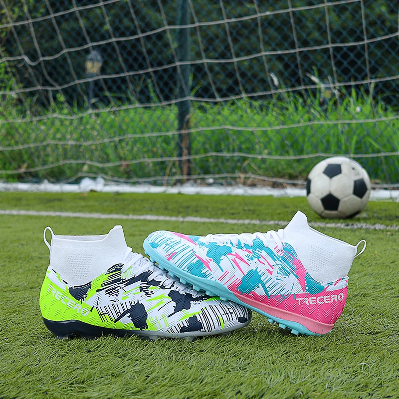 Football Shoes Men's Calfskin MG Adult Competition Short Nail Artificial Grass Professional Training Soccer Shoes 35-45