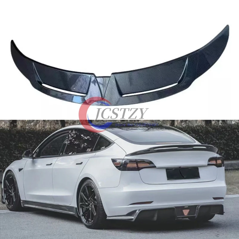 

Для 2017 18 19 20 21 22 2023 Tesla Model 3 Автомобильная задняя крышка багажника, комплект кузова, спойлер, крылья, тюнинг, экстерн