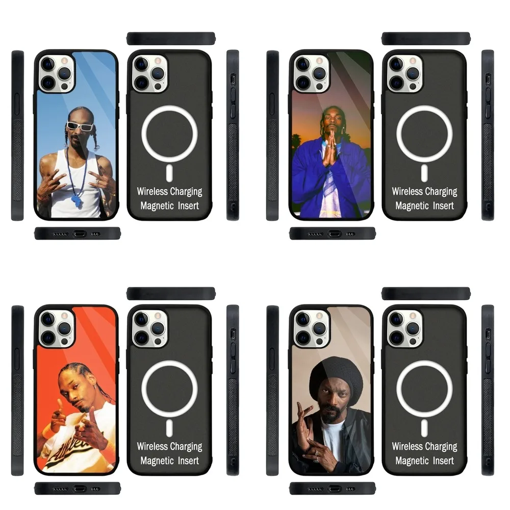 Rapper S-Snoop D-Dogg Phone Case Strong Magnetic For IPhone 15,14,13,Pro,Max,Plus,11,12,Mini For Magsafe Wireless Charging