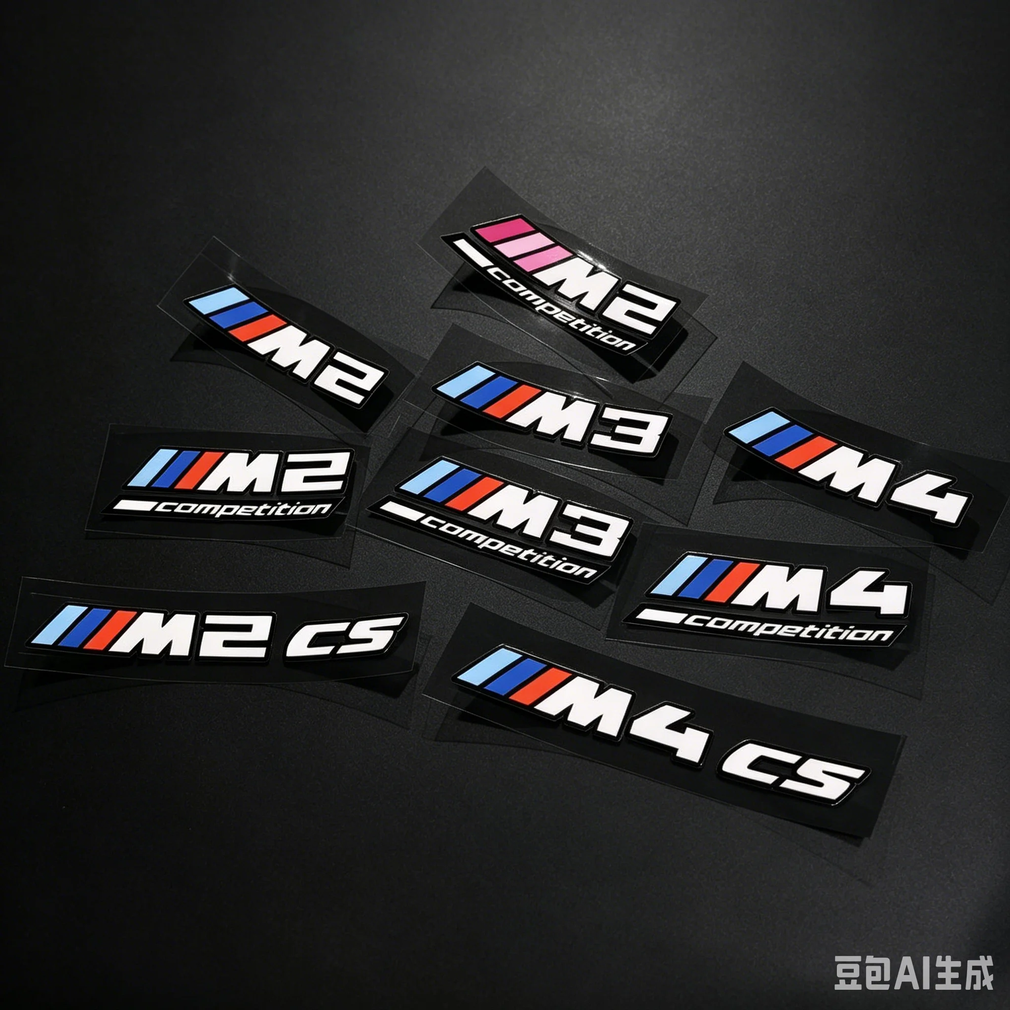 

For M 2 M3 M4 Competition Cs Car tail label sticker For BMW M Power M3 M5 Logo G01 G30 F30 F31 E36 E87 E60 E46 E91 X1 X3 X5 E53