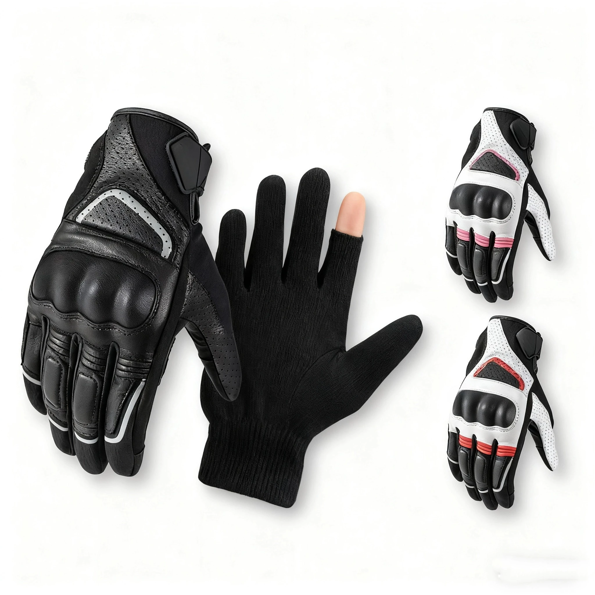 

Перчатки для езды на мотоцикле и велосипеде, перчатки с сенсорным экраном для гонок по бездорожью на открытом воздухе, перчатки с защитой от ультрафиолета и полным пальцем