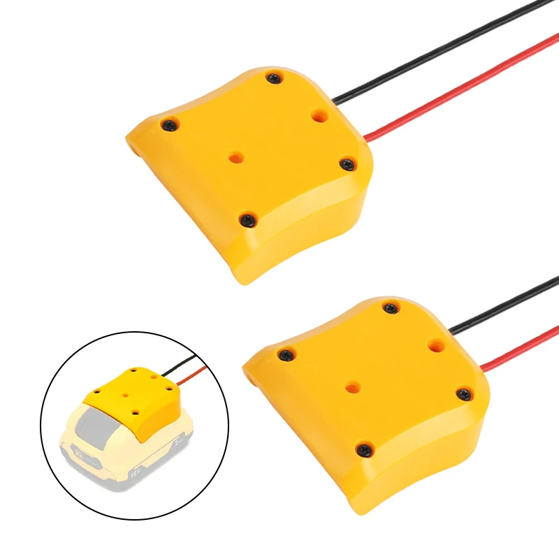Adaptador para Dewalt 12v Max Bateria Doca Conector de Alimentação Ferramenta Elétrica Conversor de Bateria com 14awg Fio para Dewalt 10.8v12v Peças