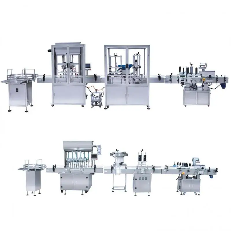 Customize Cost Or Spares Of Filling Machines Capping Labeling Automatic Working Line Bottle Packing Machine