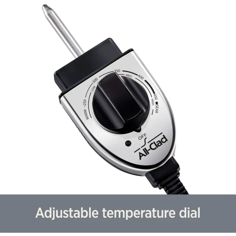 All-Clad Electrics Stainless Steel and Nonstick Surface Skillet 7 Quart 1800 Watts Temp Control, Cookware,Pots, Pans,Oven,Broil