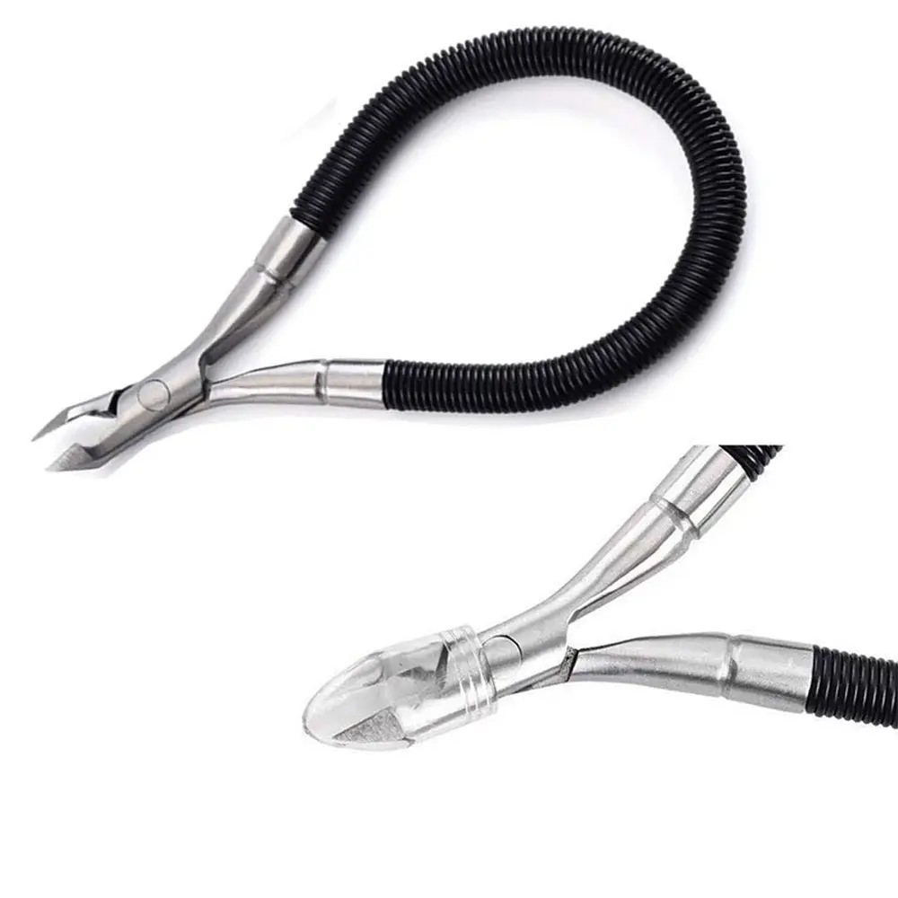 

Кусачки для кутикулы Grip & Snip из современной нержавеющей стали, универсальные кусачки для ногтей с защитой, легко удаляют омертвевшую кожу, для педикюра