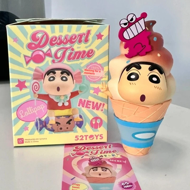 

52TOYS Crayon Shin-Chan Dessert Time Series Blind Box Funny Figurine merchandise Doll Trendy Toy Ornament Doll Holiday Gift