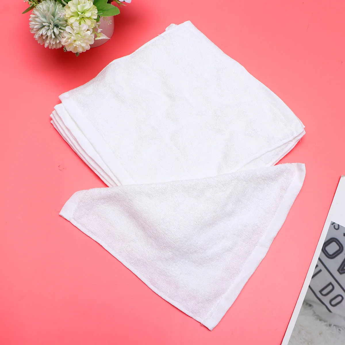 9 قطعة ألياف الخيزران الطفل المرايل مادة القطن الناعمة عالية الامتصاص مريحة للبنين بنات تغذية منشفة مربعة منديل