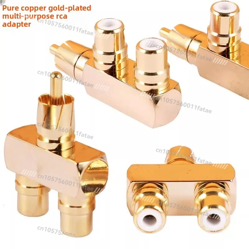 Adapter Pure Copper Gold-plated Multi-purpose Adapter Head 2-in-1 Adapter Head Lotus One Point