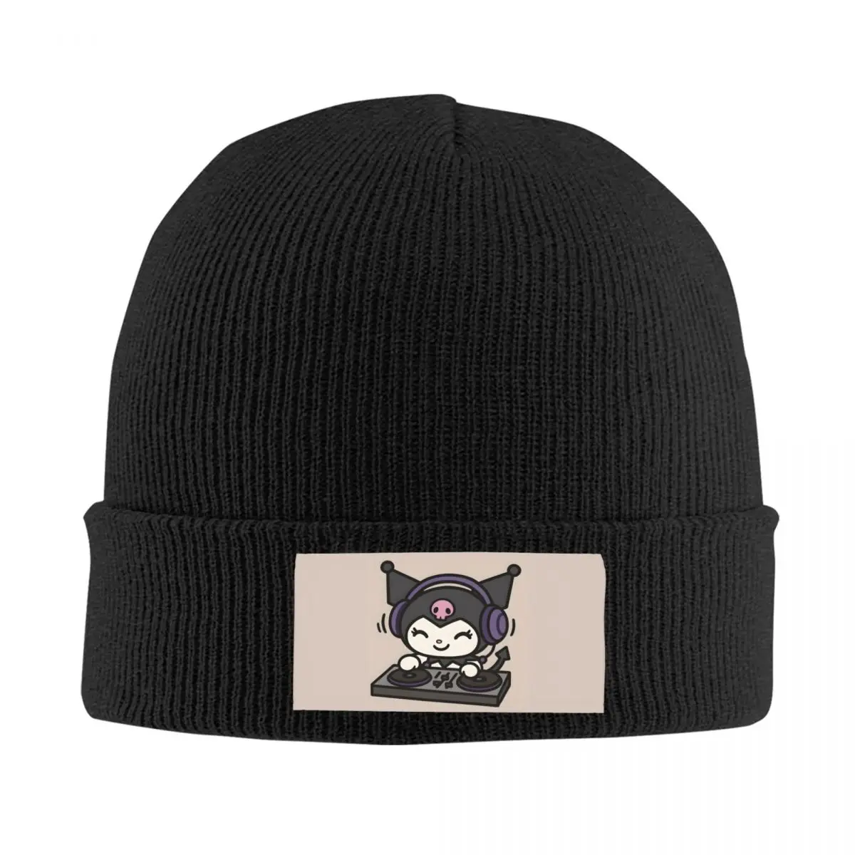 

Custom Kuromi Cartoon Manga Skullies Beanies Caps Unisex Winter Warm Knit Hat Women Men Street Adult Bonnet Hats Outdoor Ski Cap