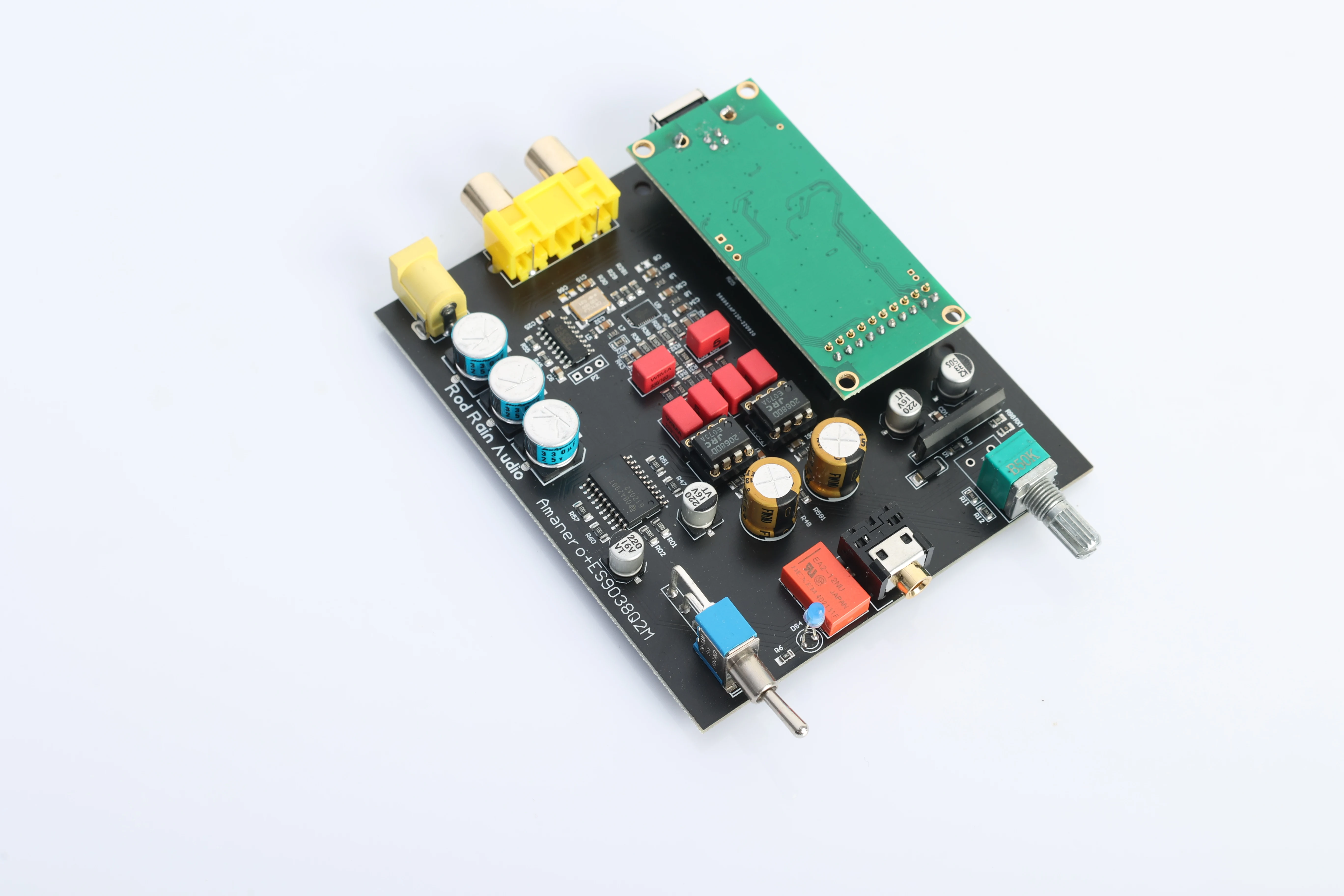 Nvencher ES9038 kartu suara papan dekoder USB DAC DSD kompatibel Amanero XMOS + CPLD