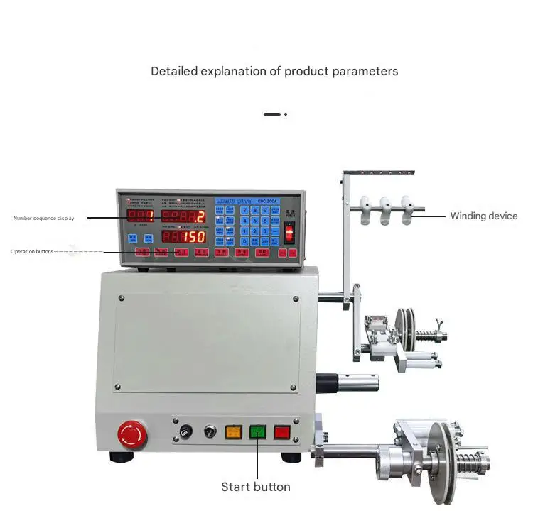 معدات تصنيع كابلات اللفاف السلكية ماكينة لف الأسلاك الأوتوماتيكية محول ومكبر صوت المحرك الصوتي النحاسي #5