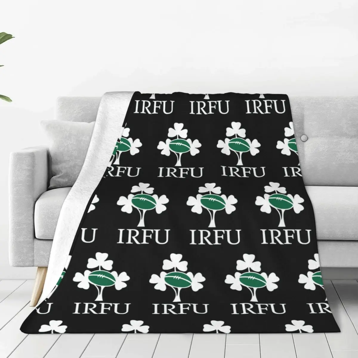 Ireland Rugby Team Blanket Flannel Warm Sofa Throw Blankets For Home Bedroom Outdoor Throws Bedspread Quilt