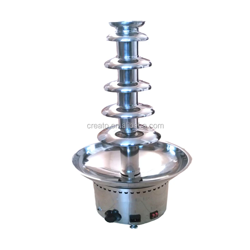 Hot Sell Fashionable Stainless Steel Commercial Party 6 Tiers Chocolate Fountain