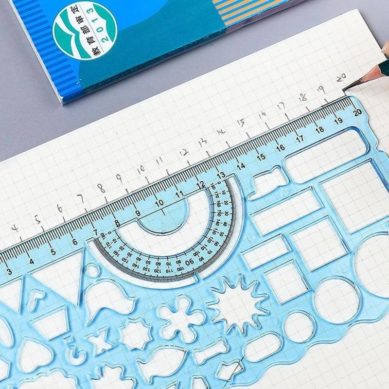 3 個の中空テンプレート定規ステンシル男の子女の子子供描画、初心者学生子供デザイナー描画