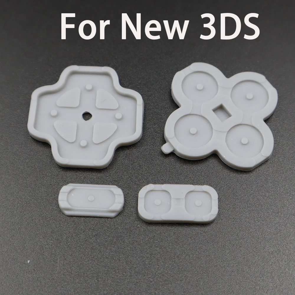 1 комплект внутренней клавиатуры из силиконовой резины для 3DS и 3DS XL, новой 3DS и новой 3DS LL, запасная часть проводящей кнопки