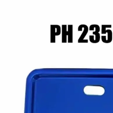 Colorful Aluminum Alloy License Plate Frame For LTO 235x135mm New Design Protector Cover For Motorcycle /Vehicle Scooter