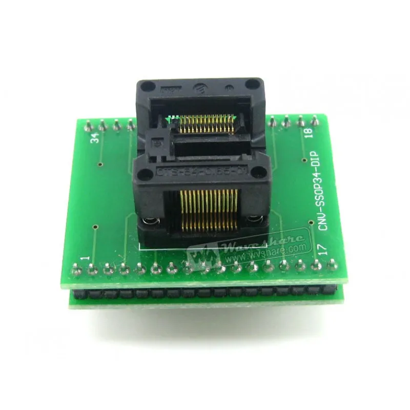

Makerseek SSOP28 TO DIP28 (B) SKU 3806 Waveshare SSOP28 TO DIP28 B , Programmer Adapter,