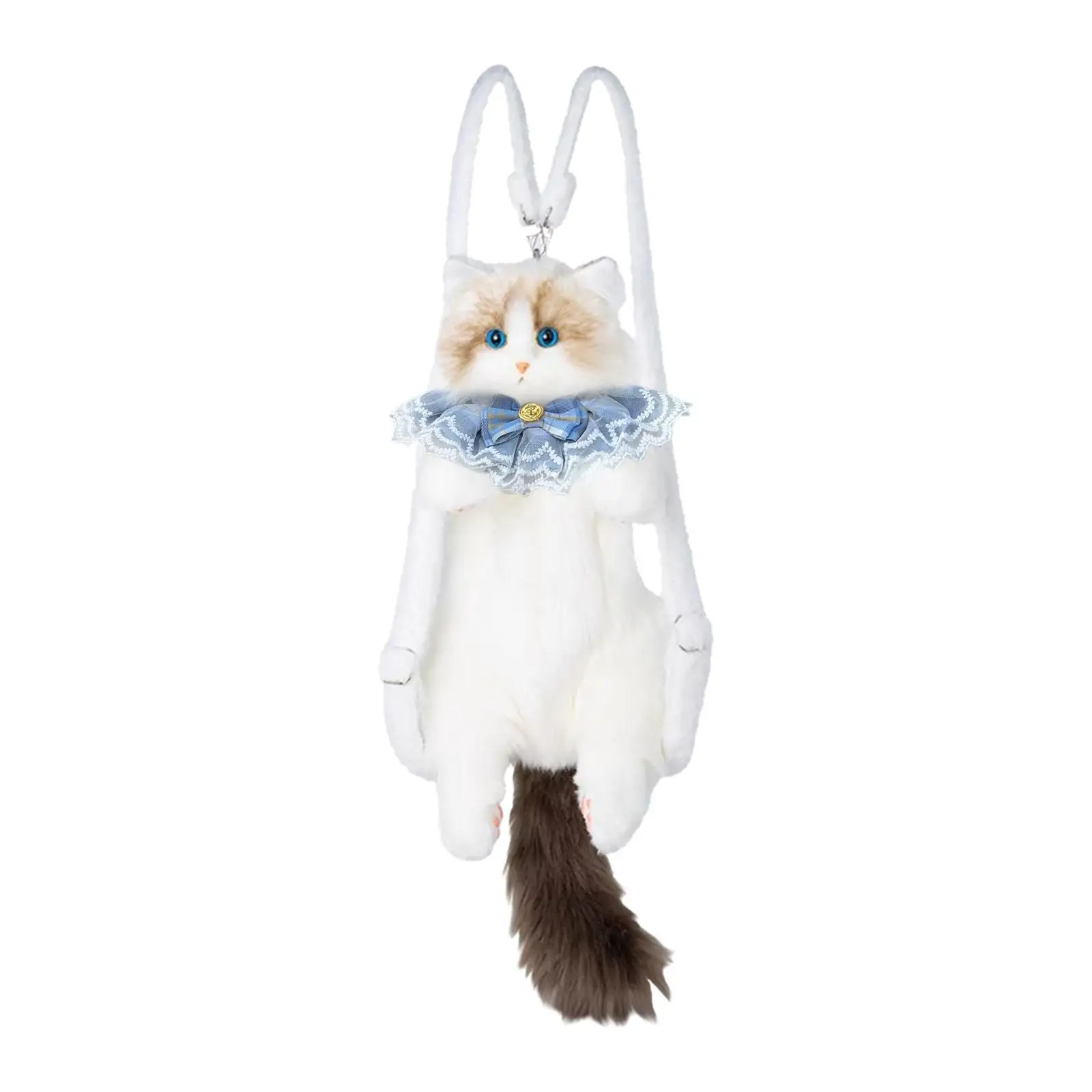 

Cute Cat Plush Backpack Soft Stuffed Animals Bag for Children Adults Teens