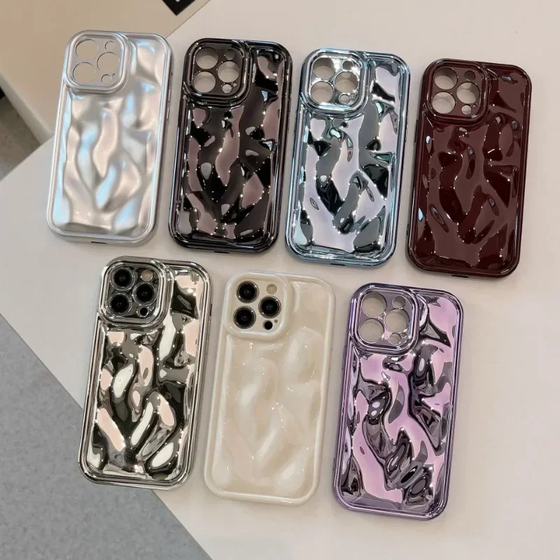 New Phone Case for iPhone 16 Promax Meteorite Pattern 15 Electroplating 14 All Inclusive 13 Anti Drop 1211 Soft Protective Cover