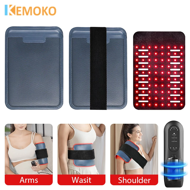 

KEMOKO Red＆Infrared Therapy Pad Soft 850nm 660nm Relieve Muscles Waist Heat Pad Full Body Joints Muscle Health Care USB Charge