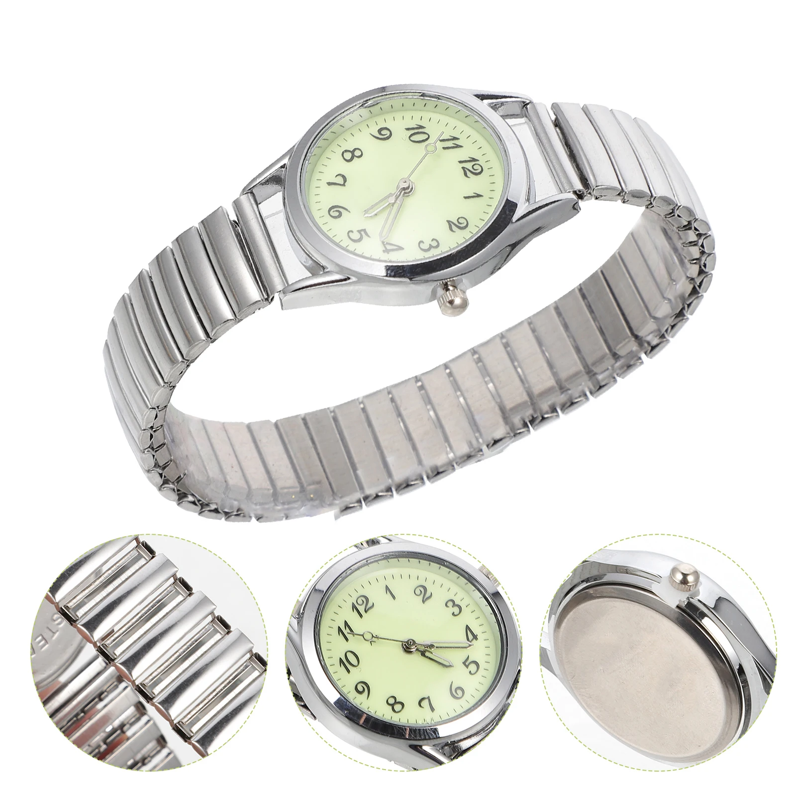 

Luminous Elastic Band Stretch Digital Quartz Mens Casual Waterproof