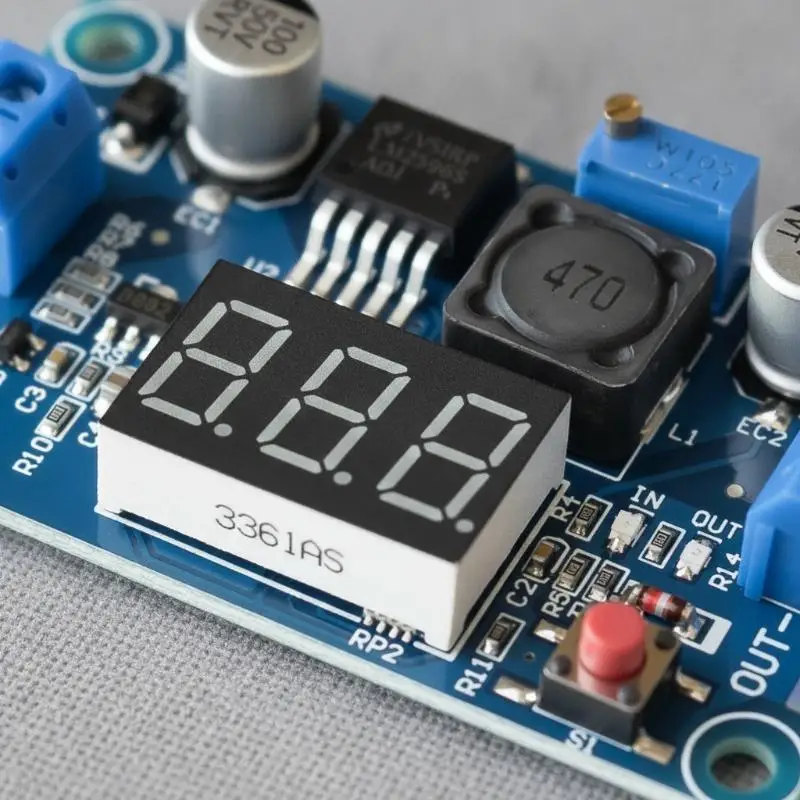 LM2596S 2.5-40V 3A  Converter Adjustable DC Power Supply Module With LED Display for Outdoor Power Equipment DIY