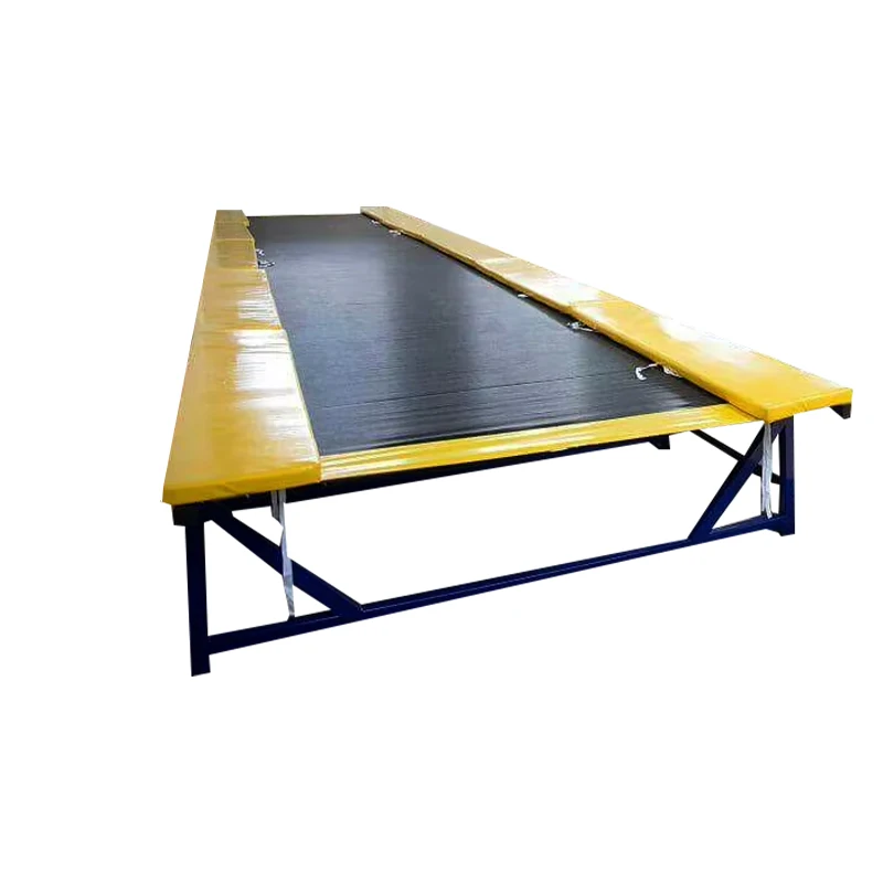

Profession Gymnastic Apparatus Long Trampoline for Competition Flexible Tumbling Trampoline