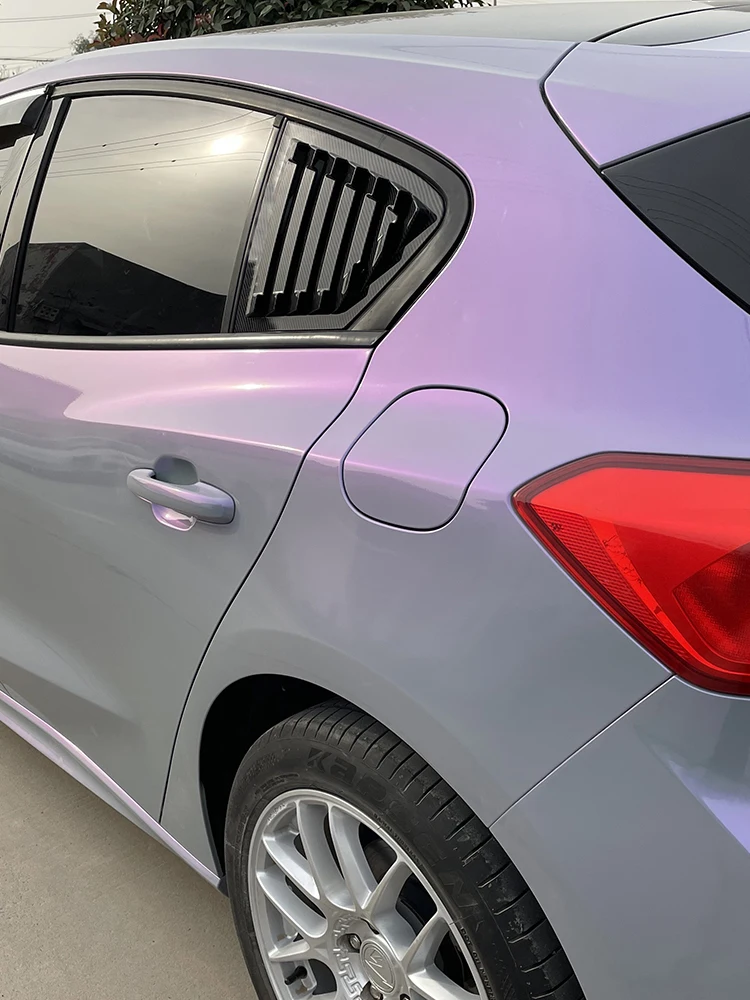 

Car Styling For Ford Focus 2019-2022 Rear Window Blind Shades Louver Frame Sill Vent Molding Cover Sticker Trim Auto Accessories